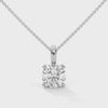 Aria Round Diamond Pendant Necklace - white gold video