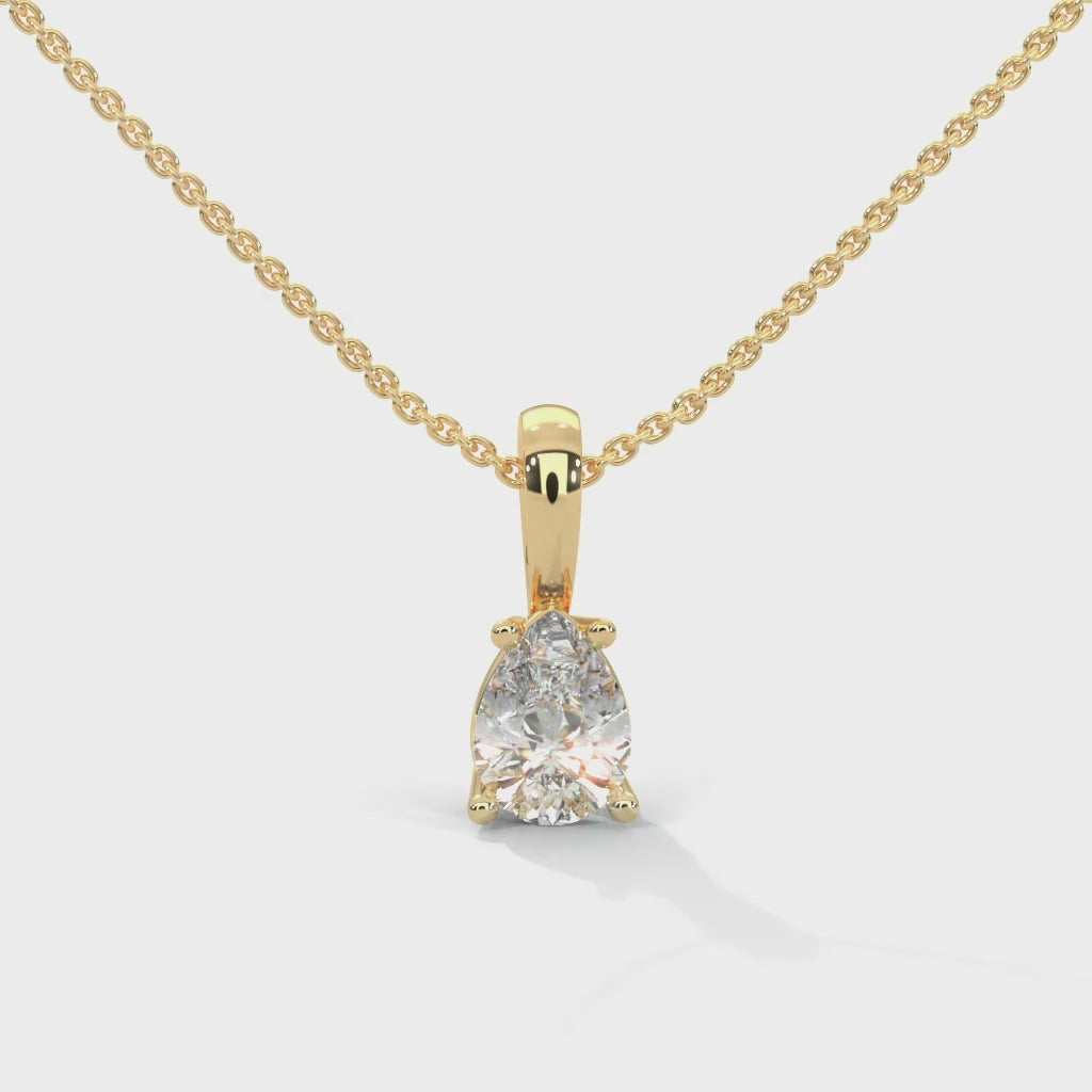 Josephine Pear-Shape Diamond Pendant Necklace (3/4 ct. tw.)