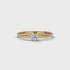 Éloïse Petite Round Solitaire Diamond Ring — yellow gold