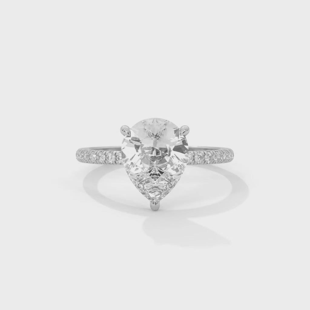 Tearra Pear Cut Diamond Ring (2 cntr ct).