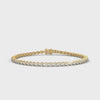 Beatrice Trio Cluster Diamond Tennis Bracelet in 14kt yellow gold