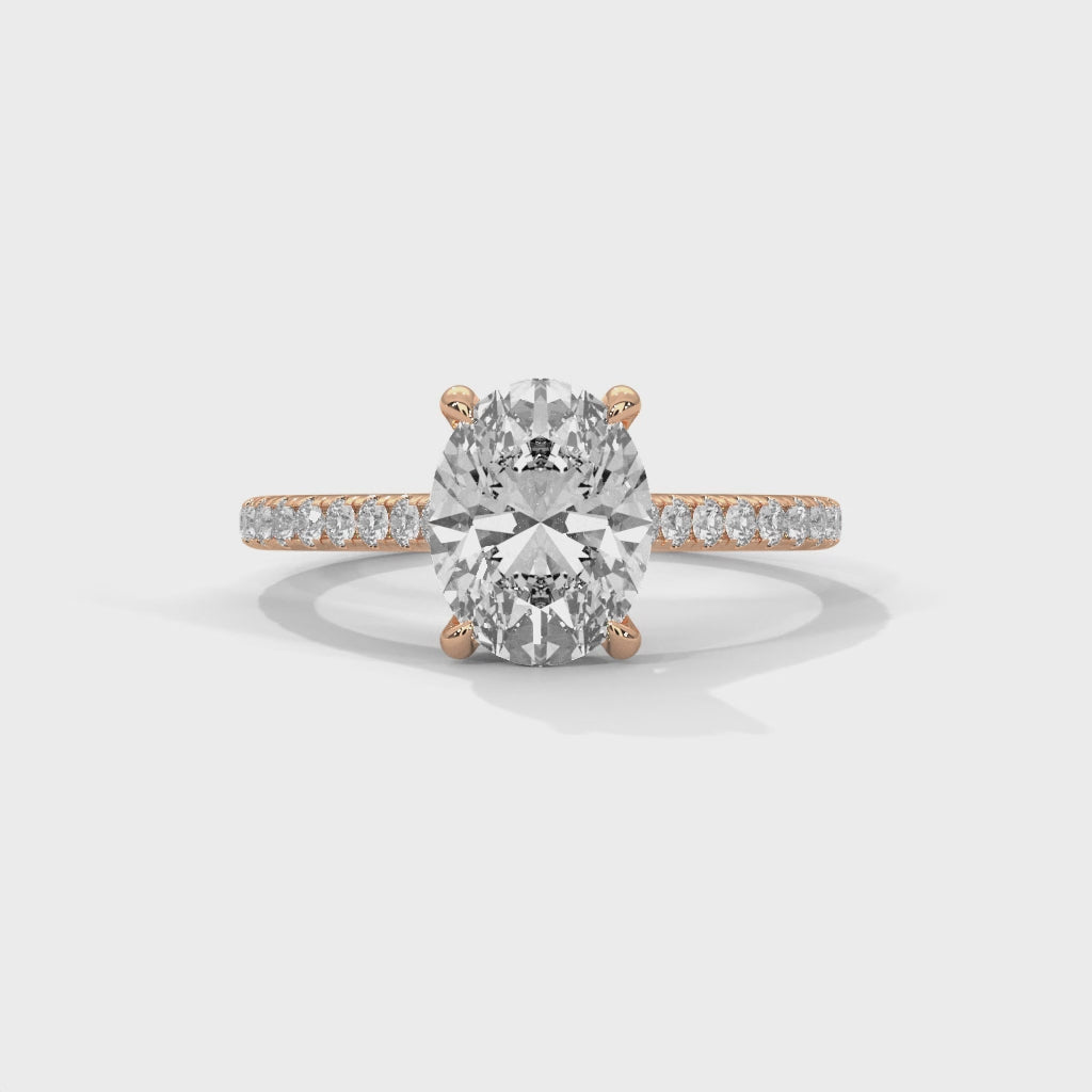Kargir Ring with 2ct Oval Lab Diamond
