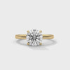 Amara Round Solitaire Diamond Ring - yellow gold video