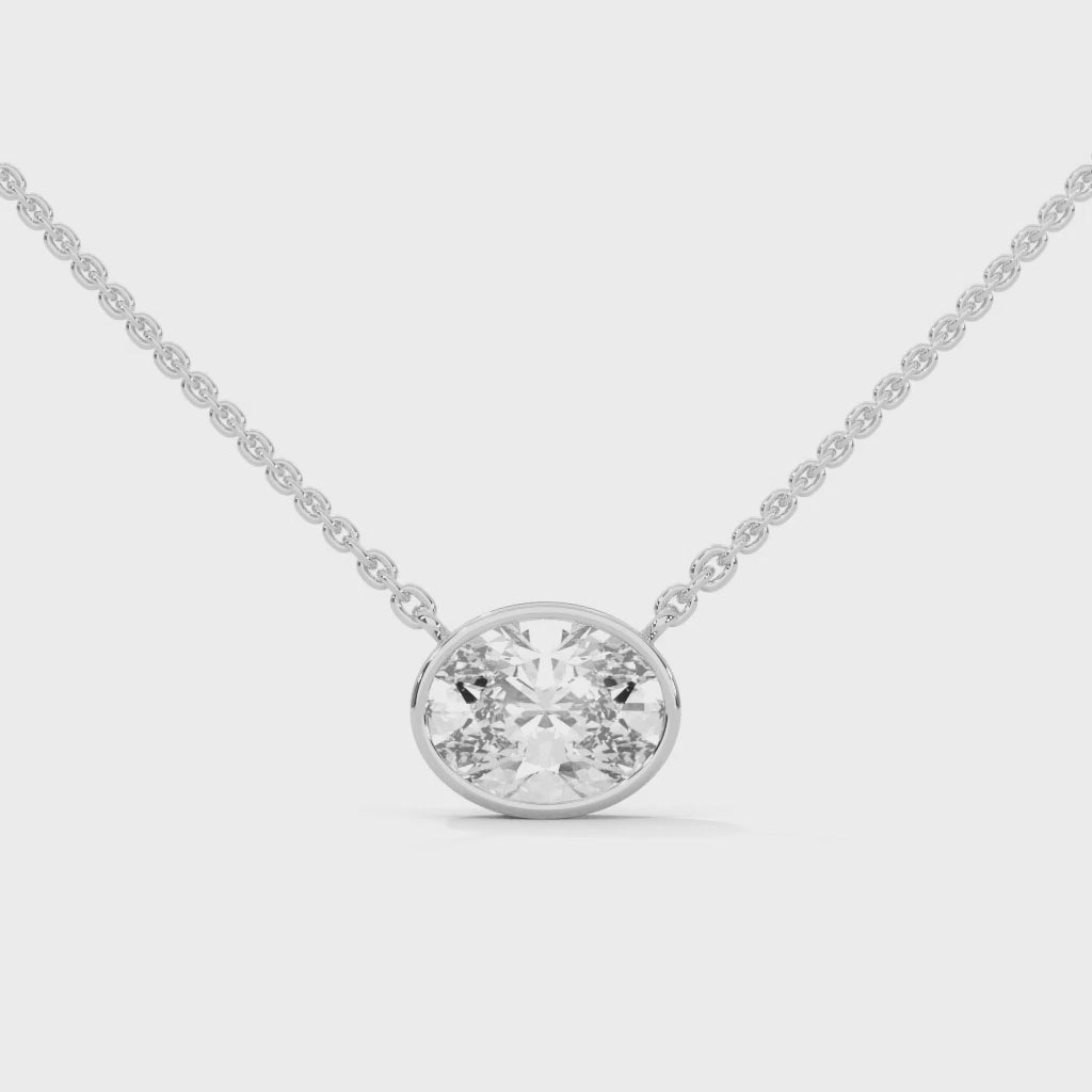 Vue Oval Diamond Pendant Necklace (0.75 ct. tw.)
