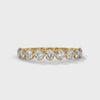 Leonie Nine-Stone Round Diamond Band in 14kt yellow gold