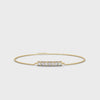 Odette Princess Diamond Bar Bracelet in 14kt yellow gold