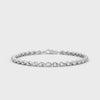 Perrine Pear Link Diamond Bracelet in 14kt white gold