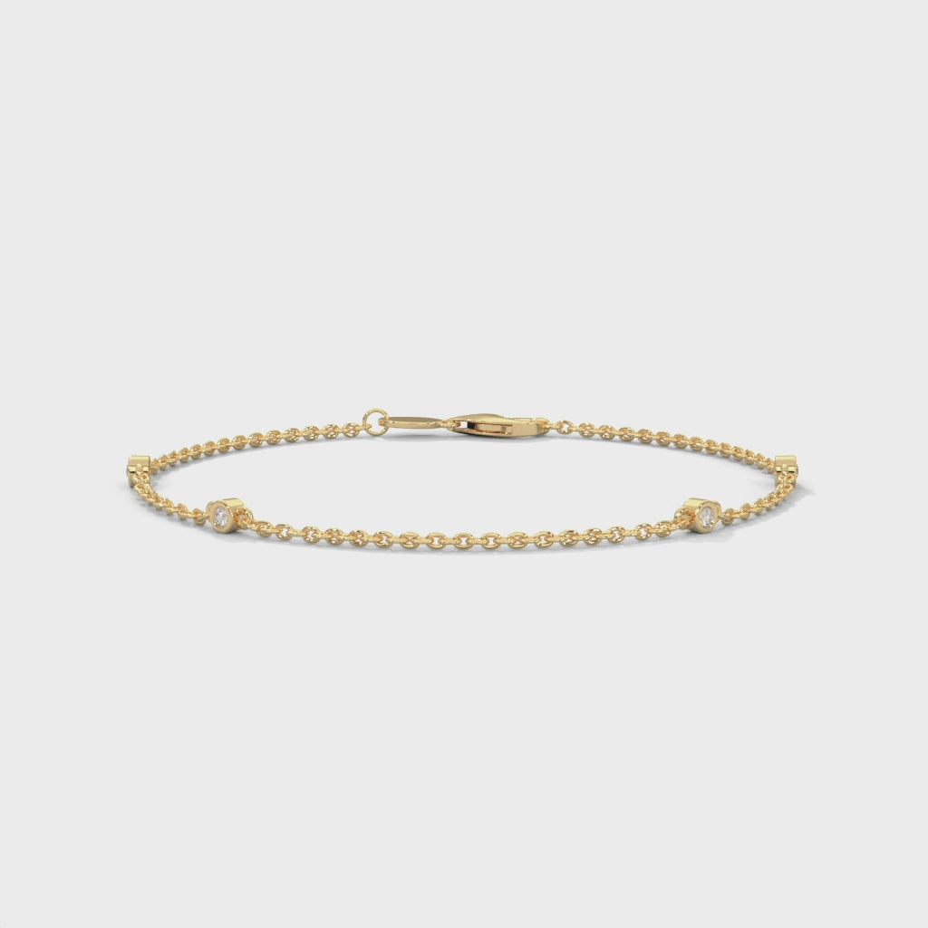 Beaded Diamond Bracelet (1/14 ct. tw)