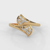 Anaïs Bypass Pavé Diamond Ring — yellow gold