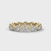 Roxane Shared-Prong Round Diamond Eternity Band in yellow gold