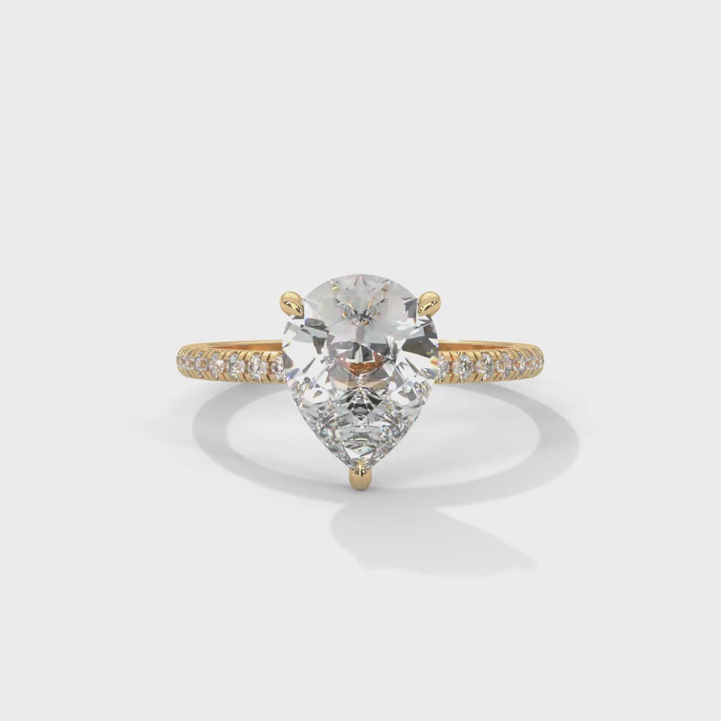 Tearra Pear Cut Diamond Ring (2 cntr ct).