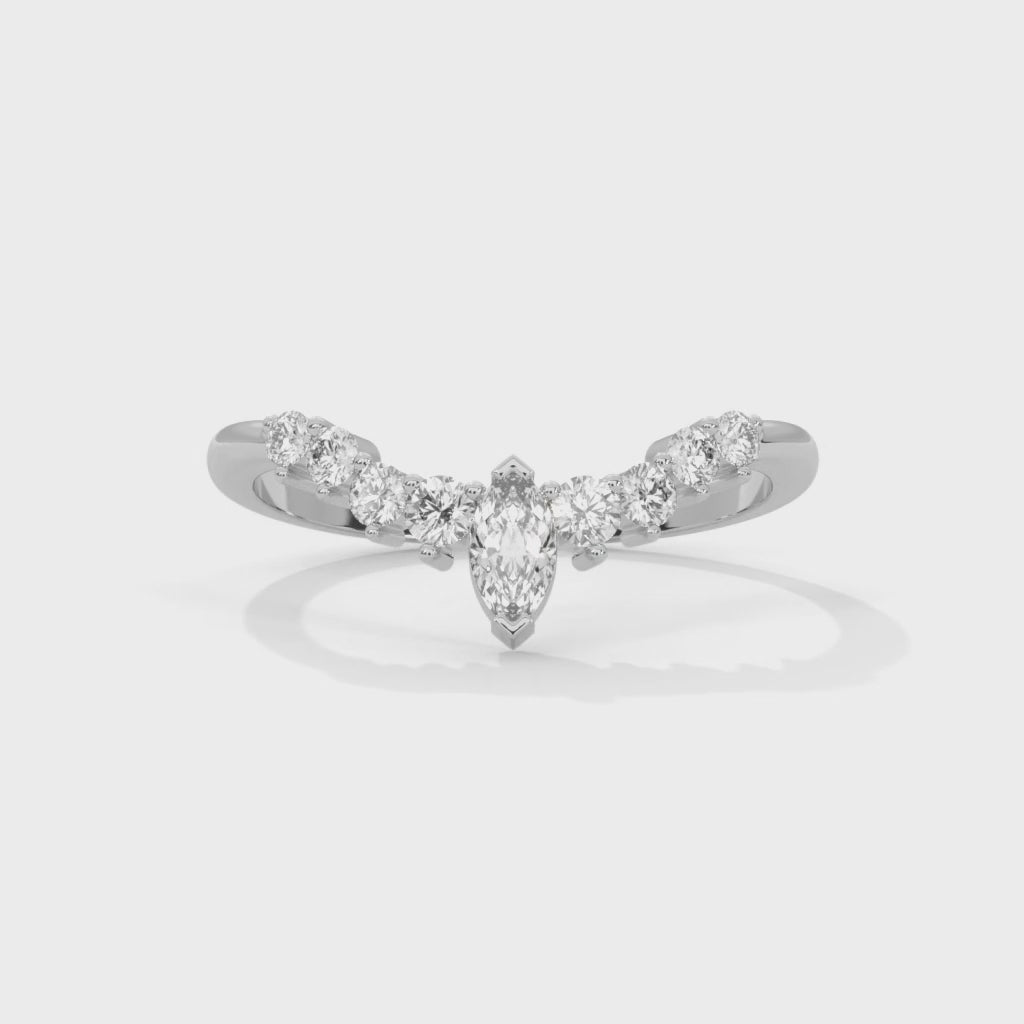 Coralie Marquise Crown Diamond Band (2/5 ct. tw.)