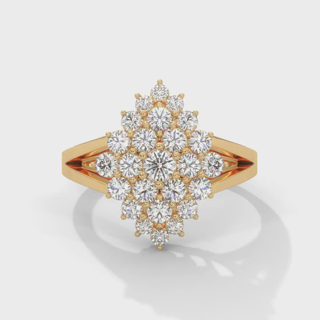 Aurelia Round Diamond Cluster Ring (1.07 ct. tw.)