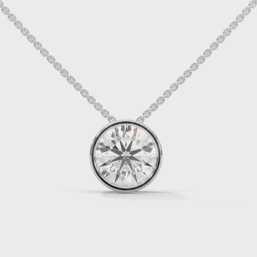 Ethos Round Diamond Pendant Necklace (2ct. tw.)