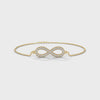 Yvette Infinity Diamond Bracelet in 14kt yellow gold