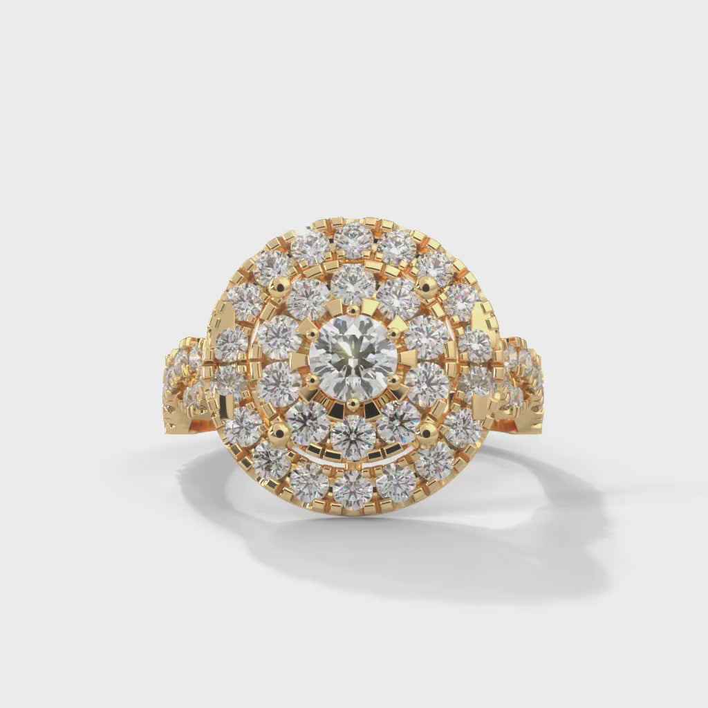 Genevieve Double Halo Diamond Engagement Ring (1 2/3 ct. tw.)
