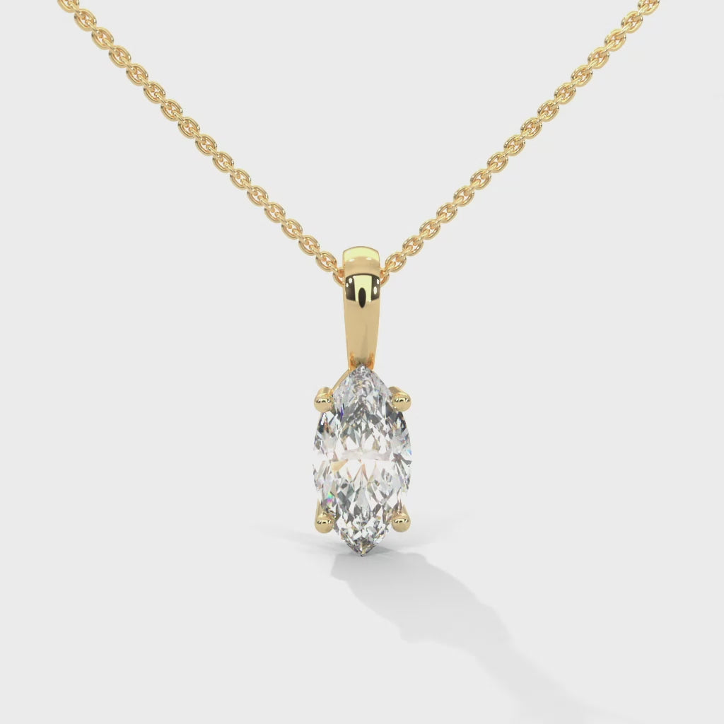 Margaux Marquise Diamond Pendant Necklace (1 1/4 ct. tw.)