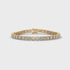 Rowena Emerald-Cut Diamond Tennis Bracelet in 14kt yellow gold