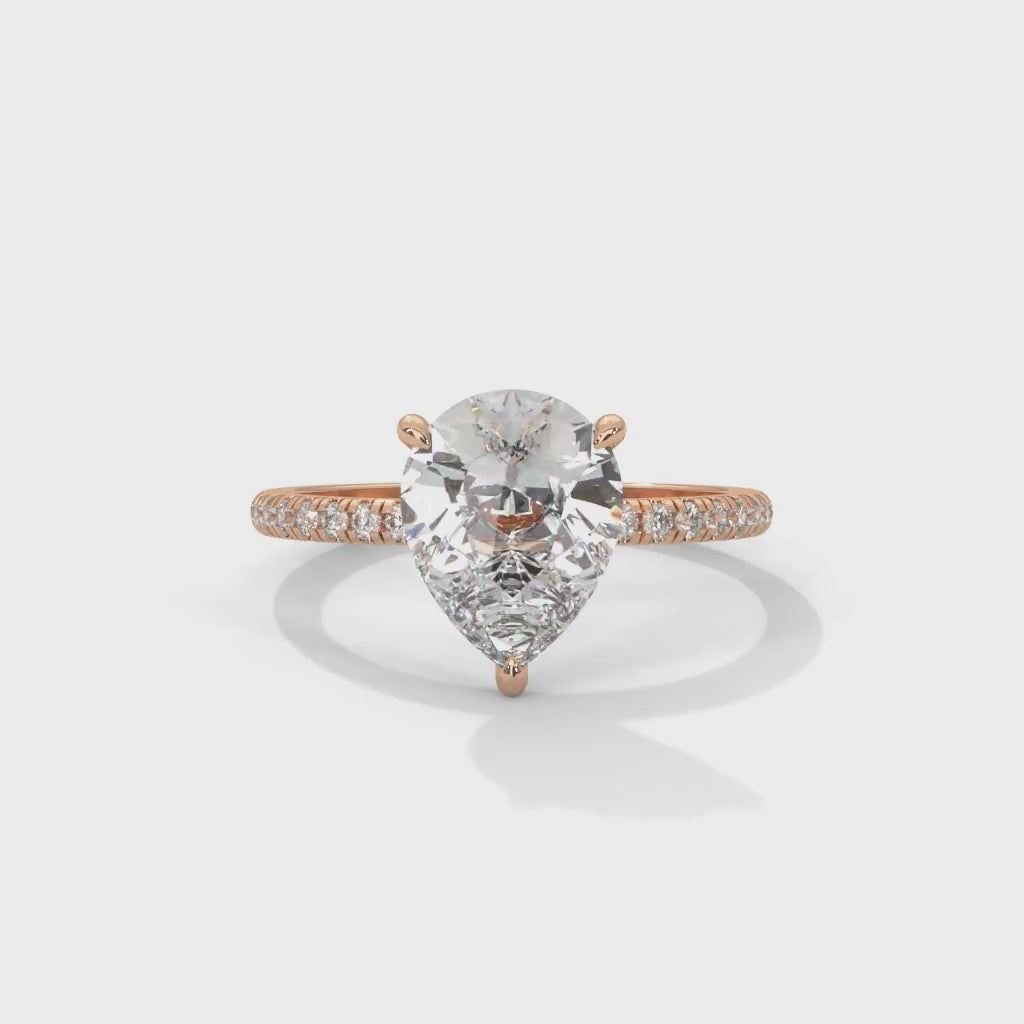 Tearra Pear Cut Diamond Ring (2 cntr ct).
