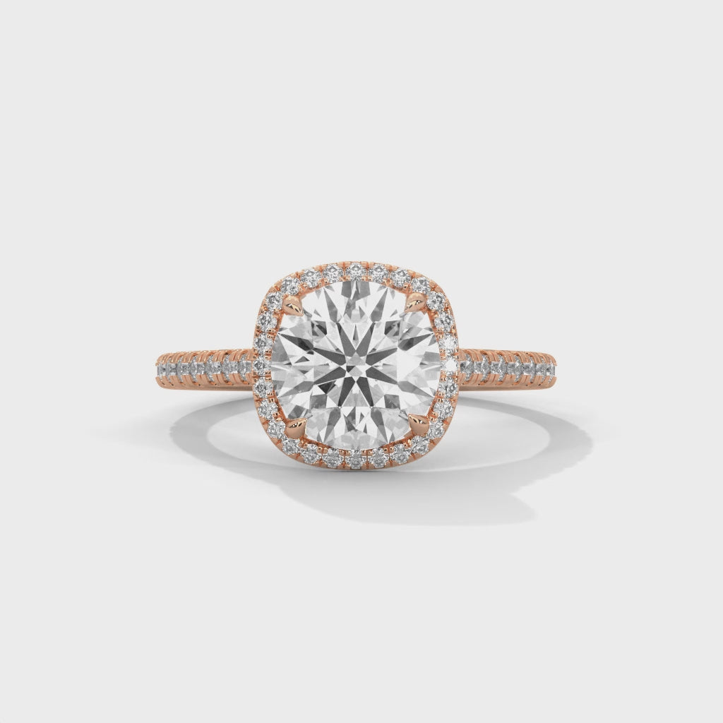 Eclipse Halo Diamond Ring (2.00ct cntr.)