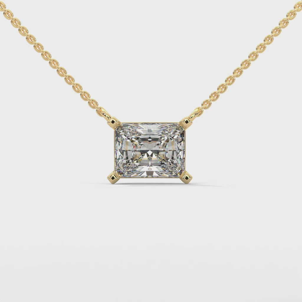Sabine Emerald-Cut Diamond Pendant Necklace (1 1/2 ct. tw.)