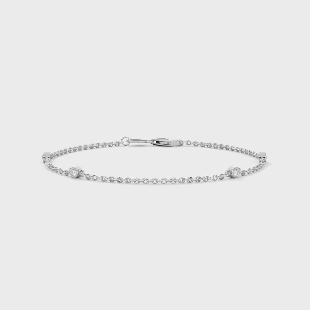 Beaded Diamond Bracelet (1/14 ct. tw)