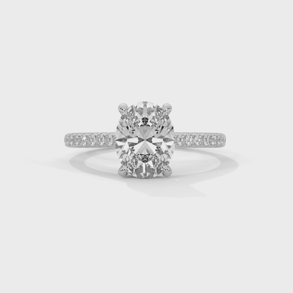 Kargir Ring with 2ct Oval Lab Diamond