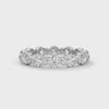 Roxane Shared-Prong Round Diamond Eternity Band in white gold