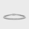 Hazel Hexagon Link Diamond Bracelet in 14kt white gold