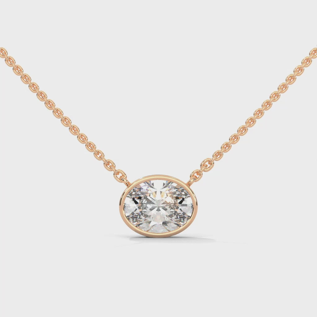 Vue Oval Diamond Pendant Necklace (0.75 ct. tw.)