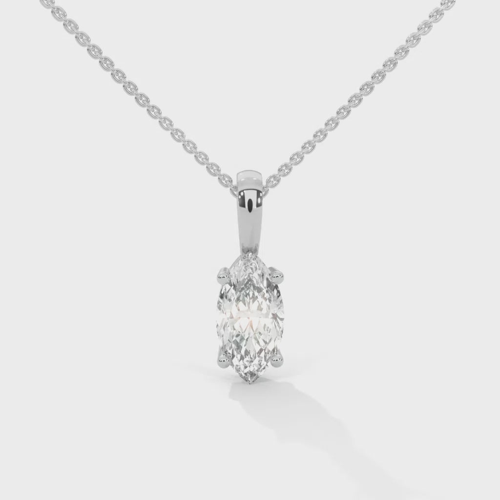Margaux Marquise Diamond Pendant Necklace (1 1/4 ct. tw.)