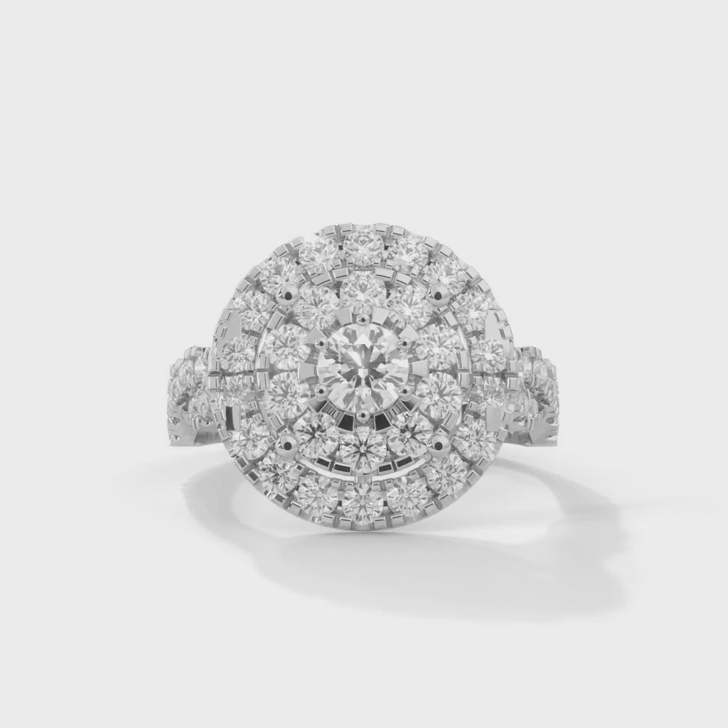 Genevieve Double Halo Diamond Engagement Ring (1 2/3 ct. tw.)
