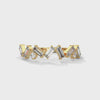 Noemie Scattered Baguette Diamond Band in 14kt yellow gold
