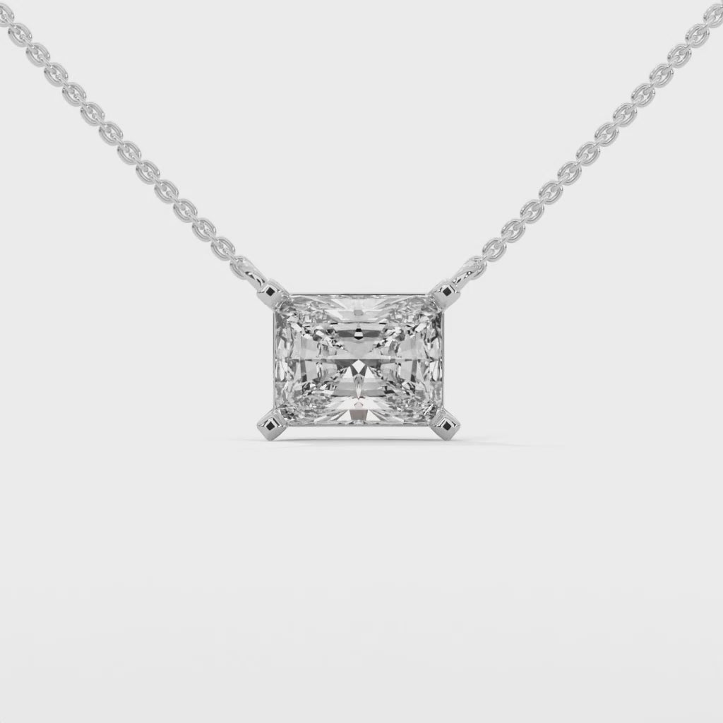 Sabine Emerald-Cut Diamond Pendant Necklace (1 1/2 ct. tw.)