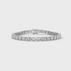 Rowena Emerald-Cut Diamond Tennis Bracelet in 14kt white gold