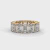 Séverine Emerald-Cut Diamond Eternity Band — yellow gold