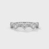 Cosette Staggered Five-Stone Diamond Band — white gold