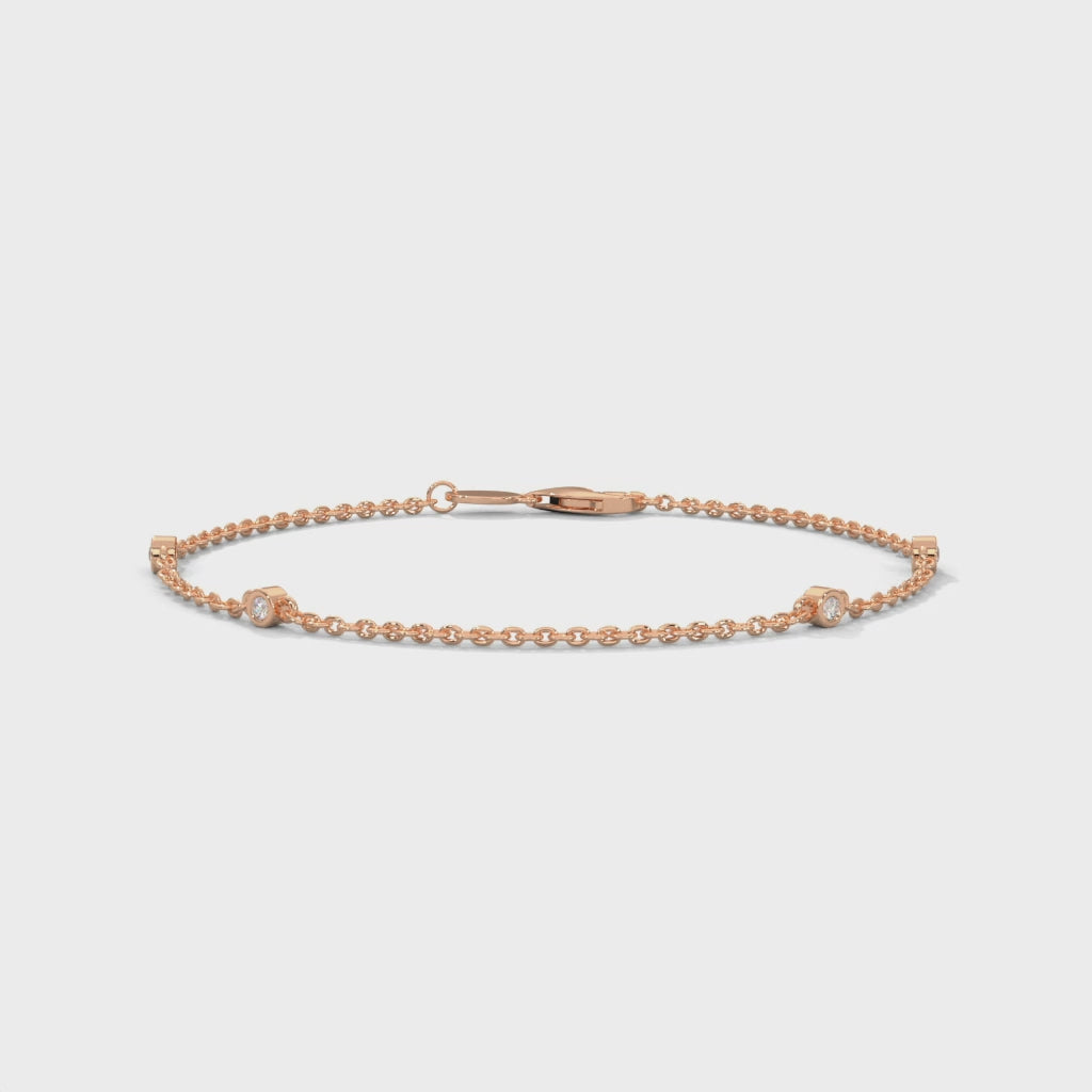 Beaded Diamond Bracelet (1/14 ct. tw)