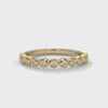 Sylvie Bezel Station Diamond Band in yellow gold