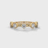 Cosette Staggered Five-Stone Diamond Band — yellow gold