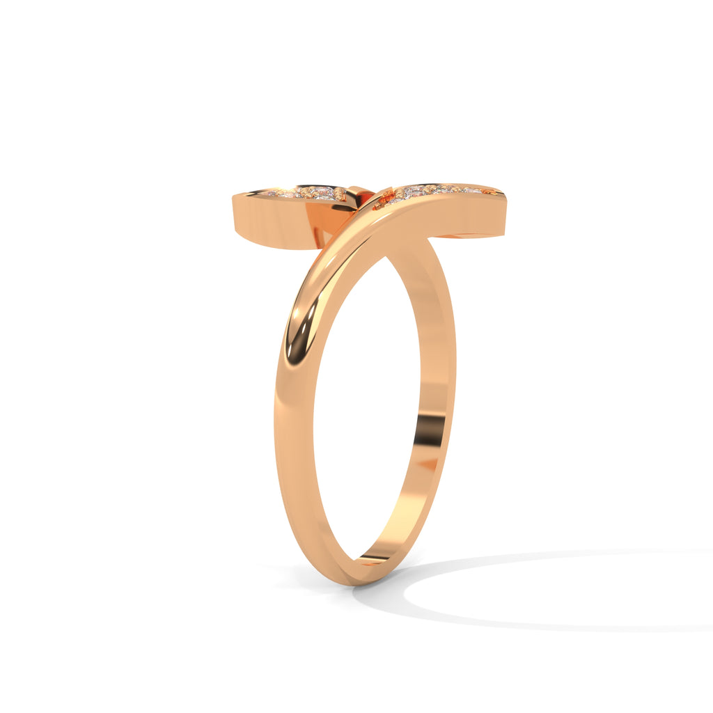 Anaïs Bypass Pavé Diamond Ring
