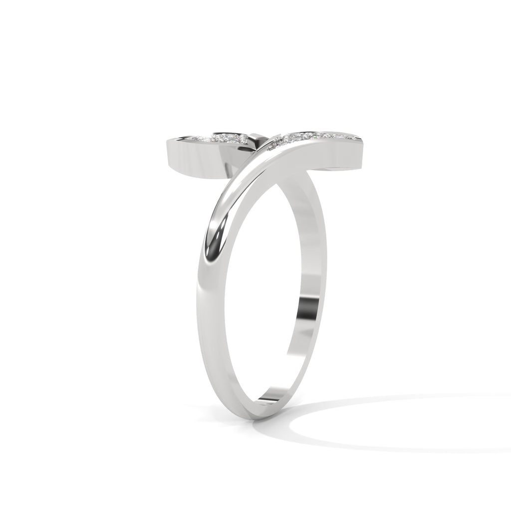 Anaïs Bypass Pavé Diamond Ring