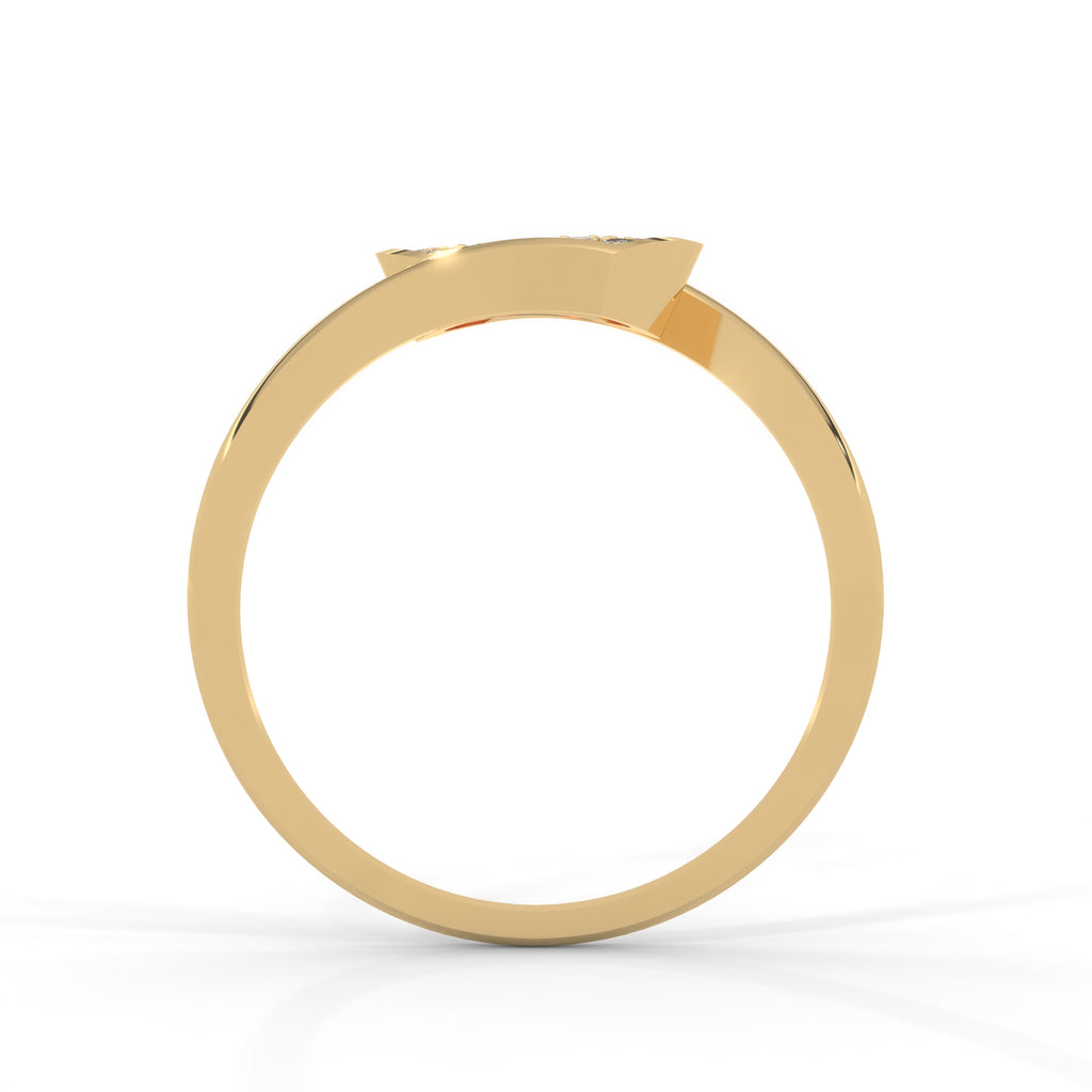 Anaïs Bypass Pavé Diamond Ring