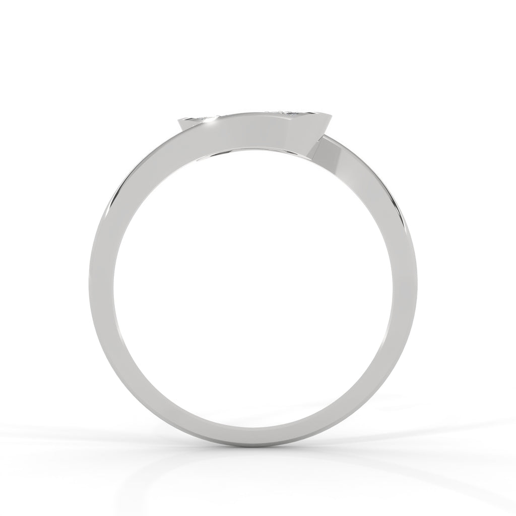 Anaïs Bypass Pavé Diamond Ring