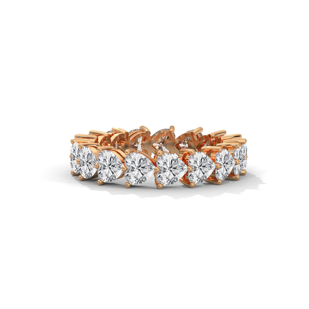 Félicité Heart-Cut Diamond Eternity Band