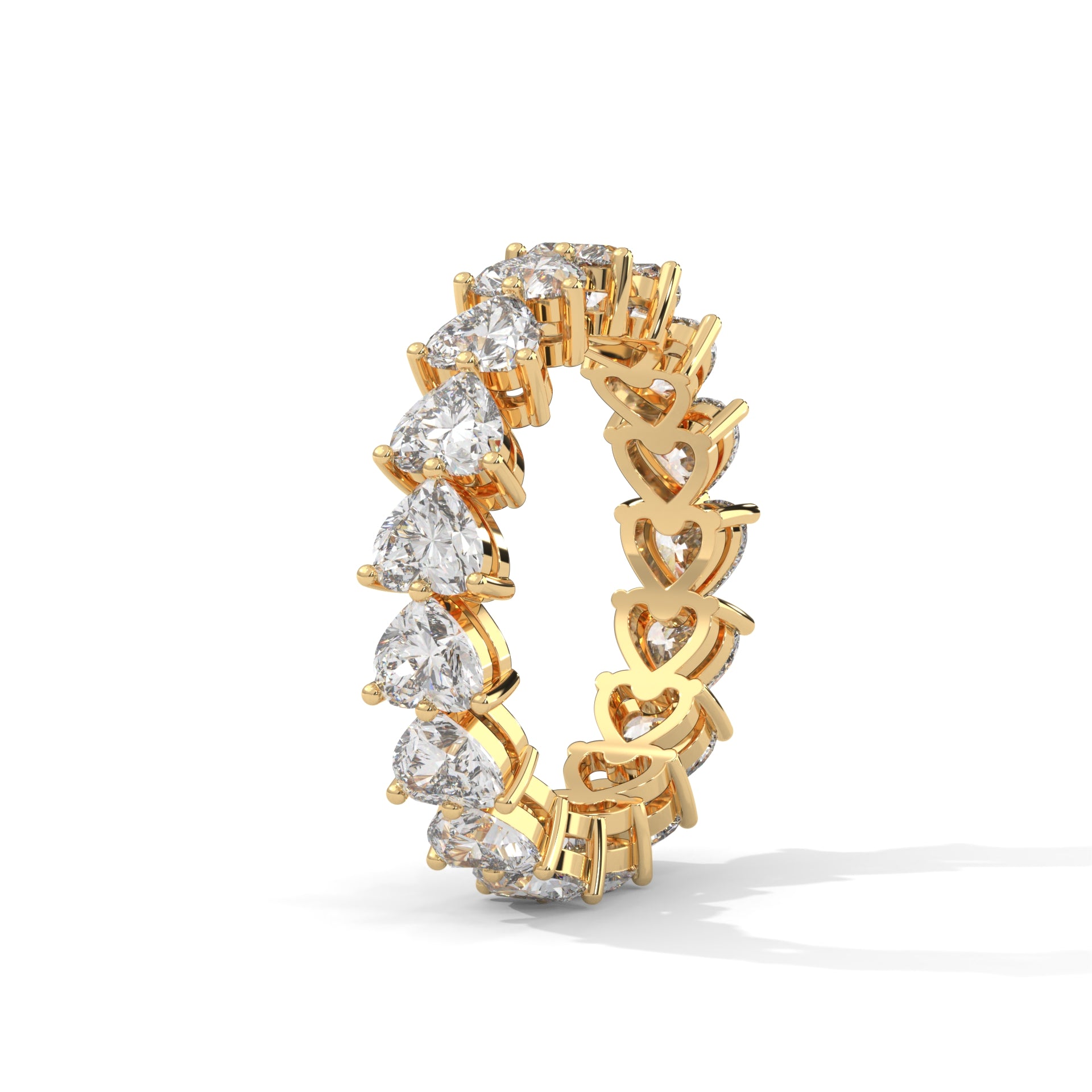 Félicité Heart-Cut Diamond Eternity Band