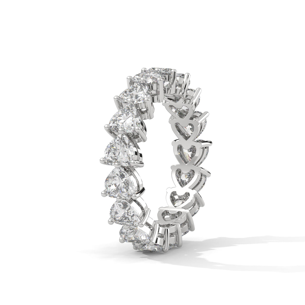 Félicité Heart-Cut Diamond Eternity Band
