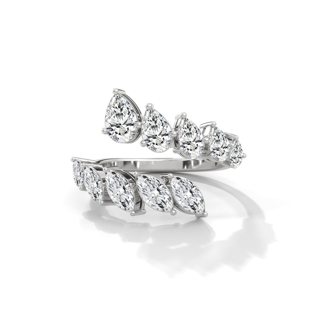 Liane Open Marquise & Pear Diamond Ring