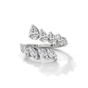 Liane Open Marquise & Pear Diamond Ring