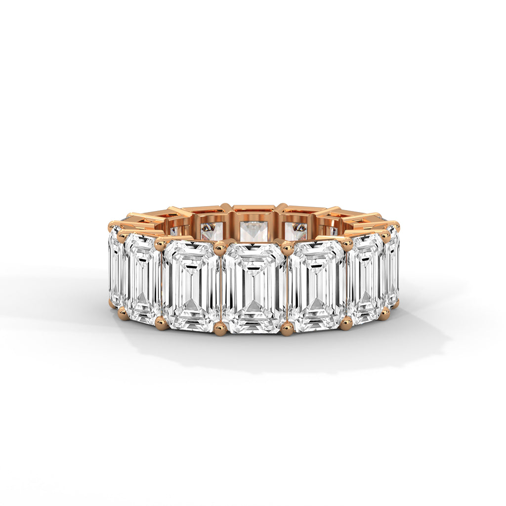 Séverine Emerald-Cut Diamond Eternity Band